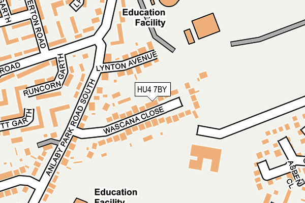HU4 7BY map - OS OpenMap – Local (Ordnance Survey) HU4 7BY map - OS OpenMap – Local (Ordnance Survey)
