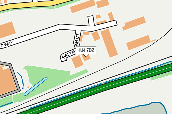HU4 7DZ map - OS OpenMap – Local (Ordnance Survey) HU4 7DZ map - OS OpenMap – Local (Ordnance Survey)