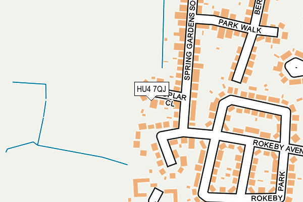 HU4 7QJ map - OS OpenMap – Local (Ordnance Survey) HU4 7QJ map - OS OpenMap – Local (Ordnance Survey)