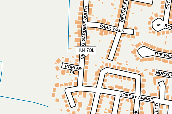 HU4 7QL map - OS OpenMap – Local (Ordnance Survey) HU4 7QL map - OS OpenMap – Local (Ordnance Survey)