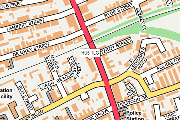 HU5 1LG map - OS OpenMap – Local (Ordnance Survey) HU5 1LG map - OS OpenMap – Local (Ordnance Survey)