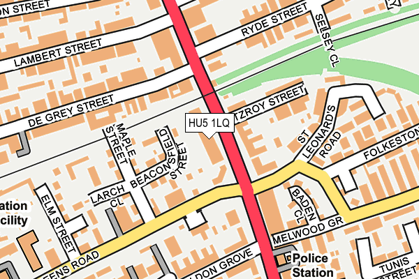 HU5 1LQ map - OS OpenMap – Local (Ordnance Survey) HU5 1LQ map - OS OpenMap – Local (Ordnance Survey)
