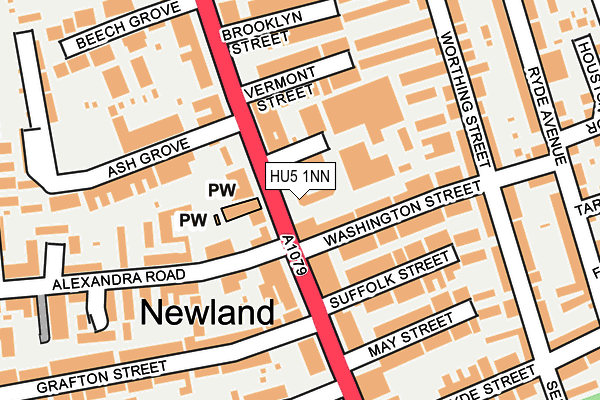 HU5 1NN map - OS OpenMap – Local (Ordnance Survey) HU5 1NN map - OS OpenMap – Local (Ordnance Survey)