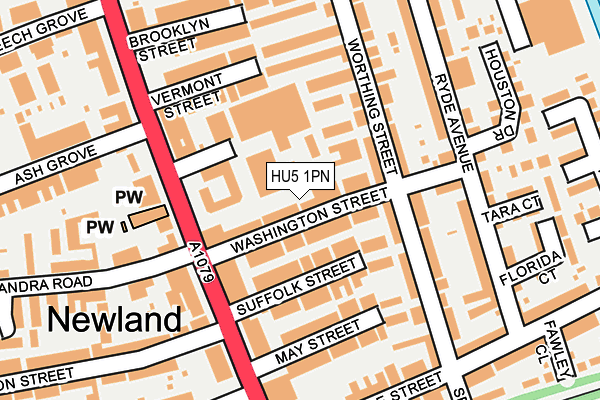 HU5 1PN map - OS OpenMap – Local (Ordnance Survey) HU5 1PN map - OS OpenMap – Local (Ordnance Survey)