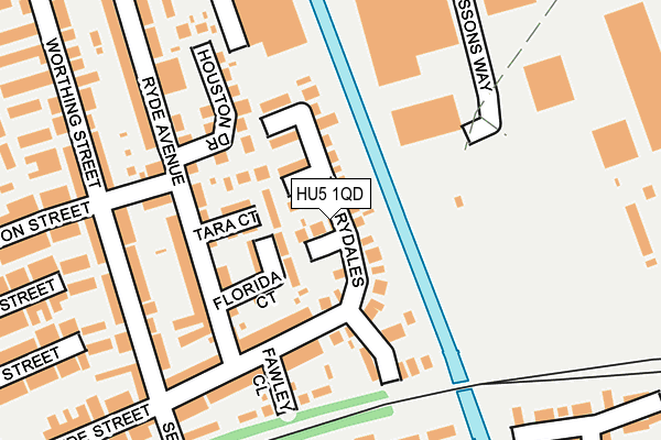 HU5 1QD map - OS OpenMap – Local (Ordnance Survey) HU5 1QD map - OS OpenMap – Local (Ordnance Survey)
