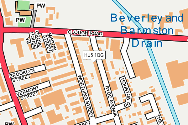 HU5 1QG map - OS OpenMap – Local (Ordnance Survey) HU5 1QG map - OS OpenMap – Local (Ordnance Survey)