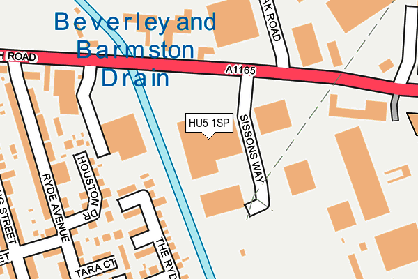 HU5 1SP map - OS OpenMap – Local (Ordnance Survey) HU5 1SP map - OS OpenMap – Local (Ordnance Survey)