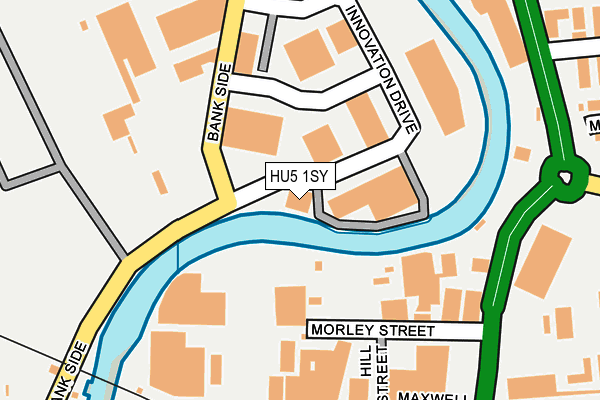 HU5 1SY map - OS OpenMap – Local (Ordnance Survey) HU5 1SY map - OS OpenMap – Local (Ordnance Survey)