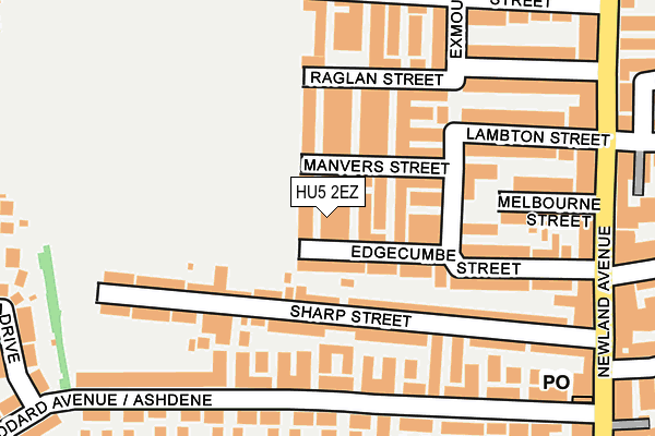 HU5 2EZ map - OS OpenMap – Local (Ordnance Survey) HU5 2EZ map - OS OpenMap – Local (Ordnance Survey)