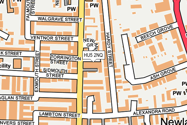 HU5 2NQ map - OS OpenMap – Local (Ordnance Survey) HU5 2NQ map - OS OpenMap – Local (Ordnance Survey)