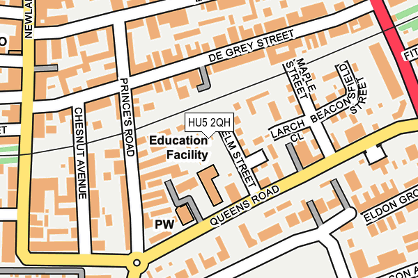 HU5 2QH map - OS OpenMap – Local (Ordnance Survey) HU5 2QH map - OS OpenMap – Local (Ordnance Survey)