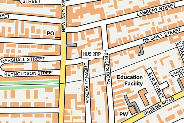 HU5 2RP map - OS OpenMap – Local (Ordnance Survey) HU5 2RP map - OS OpenMap – Local (Ordnance Survey)
