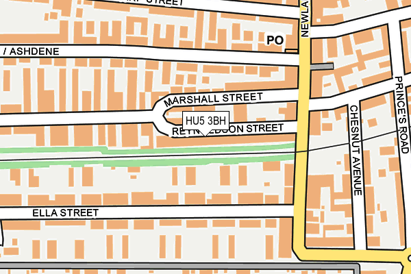 HU5 3BH map - OS OpenMap – Local (Ordnance Survey) HU5 3BH map - OS OpenMap – Local (Ordnance Survey)
