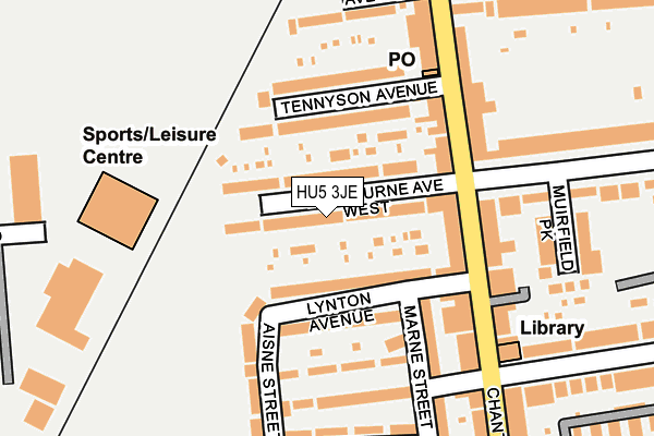 HU5 3JE map - OS OpenMap – Local (Ordnance Survey) HU5 3JE map - OS OpenMap – Local (Ordnance Survey)