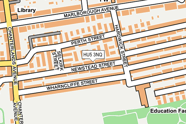 HU5 3NQ map - OS OpenMap – Local (Ordnance Survey) HU5 3NQ map - OS OpenMap – Local (Ordnance Survey)