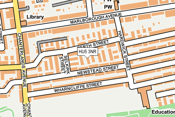 HU5 3NR map - OS OpenMap – Local (Ordnance Survey) HU5 3NR map - OS OpenMap – Local (Ordnance Survey)