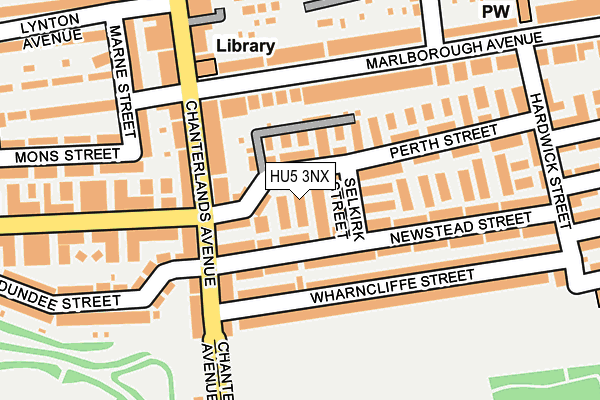 HU5 3NX map - OS OpenMap – Local (Ordnance Survey) HU5 3NX map - OS OpenMap – Local (Ordnance Survey)