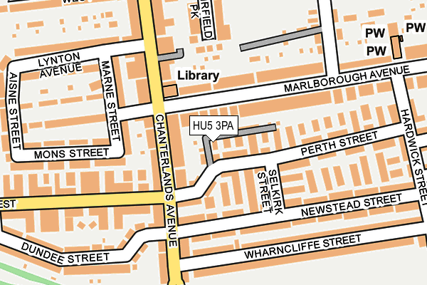 HU5 3PA map - OS OpenMap – Local (Ordnance Survey) HU5 3PA map - OS OpenMap – Local (Ordnance Survey)