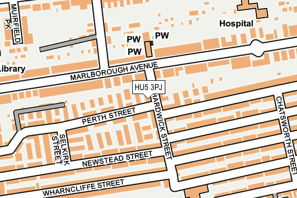 HU5 3PJ map - OS OpenMap – Local (Ordnance Survey) HU5 3PJ map - OS OpenMap – Local (Ordnance Survey)