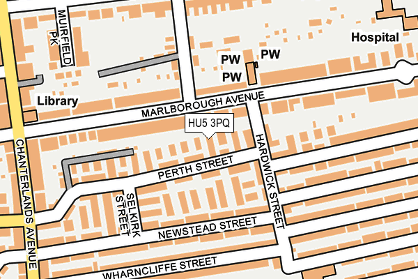 HU5 3PQ map - OS OpenMap – Local (Ordnance Survey) HU5 3PQ map - OS OpenMap – Local (Ordnance Survey)