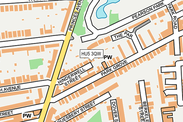 HU5 3QW map - OS OpenMap – Local (Ordnance Survey) HU5 3QW map - OS OpenMap – Local (Ordnance Survey)