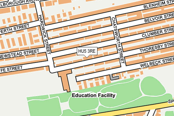 HU5 3RE map - OS OpenMap – Local (Ordnance Survey) HU5 3RE map - OS OpenMap – Local (Ordnance Survey)