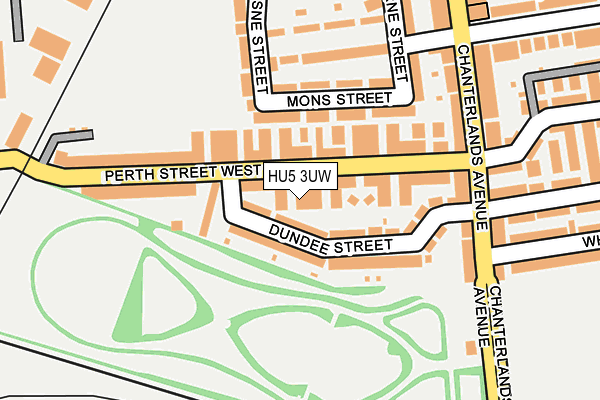 HU5 3UW map - OS OpenMap – Local (Ordnance Survey) HU5 3UW map - OS OpenMap – Local (Ordnance Survey)