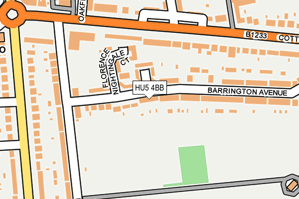 HU5 4BB map - OS OpenMap – Local (Ordnance Survey) HU5 4BB map - OS OpenMap – Local (Ordnance Survey)