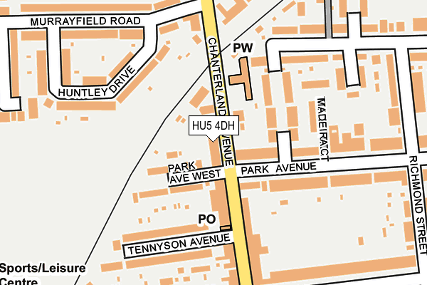 HU5 4DH map - OS OpenMap – Local (Ordnance Survey) HU5 4DH map - OS OpenMap – Local (Ordnance Survey)