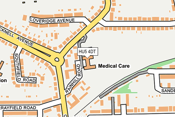 HU5 4DT map - OS OpenMap – Local (Ordnance Survey) HU5 4DT map - OS OpenMap – Local (Ordnance Survey)