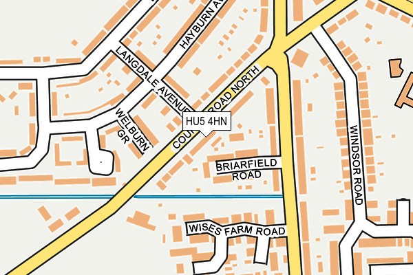 HU5 4HN map - OS OpenMap – Local (Ordnance Survey) HU5 4HN map - OS OpenMap – Local (Ordnance Survey)