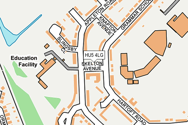 HU5 4LG map - OS OpenMap – Local (Ordnance Survey) HU5 4LG map - OS OpenMap – Local (Ordnance Survey)