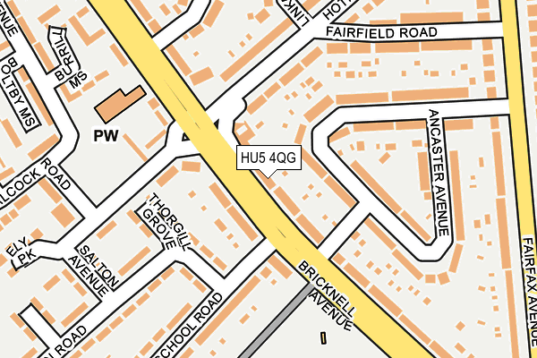 HU5 4QG map - OS OpenMap – Local (Ordnance Survey) HU5 4QG map - OS OpenMap – Local (Ordnance Survey)