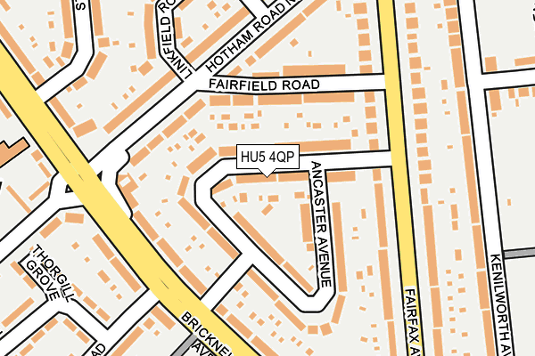 HU5 4QP map - OS OpenMap – Local (Ordnance Survey) HU5 4QP map - OS OpenMap – Local (Ordnance Survey)