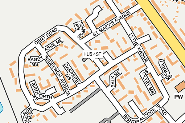 HU5 4ST map - OS OpenMap – Local (Ordnance Survey) HU5 4ST map - OS OpenMap – Local (Ordnance Survey)