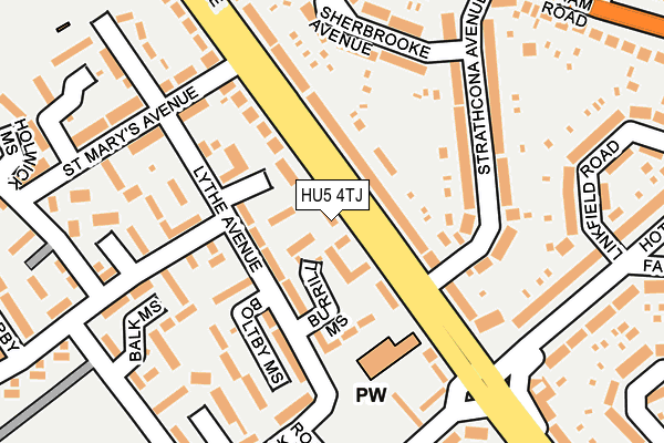 HU5 4TJ map - OS OpenMap – Local (Ordnance Survey) HU5 4TJ map - OS OpenMap – Local (Ordnance Survey)