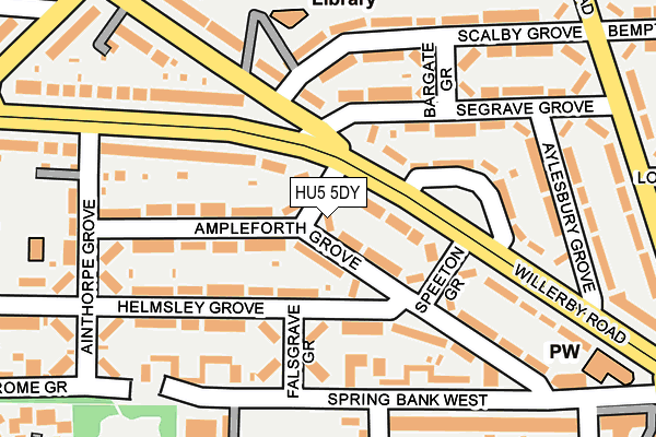 HU5 5DY map - OS OpenMap – Local (Ordnance Survey) HU5 5DY map - OS OpenMap – Local (Ordnance Survey)