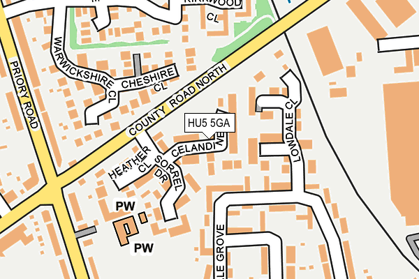 HU5 5GA map - OS OpenMap – Local (Ordnance Survey) HU5 5GA map - OS OpenMap – Local (Ordnance Survey)