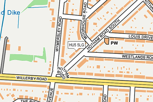 HU5 5LG map - OS OpenMap – Local (Ordnance Survey) HU5 5LG map - OS OpenMap – Local (Ordnance Survey)