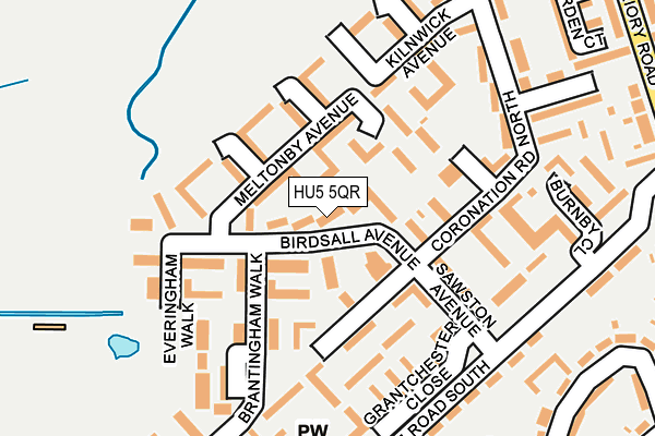 HU5 5QR map - OS OpenMap – Local (Ordnance Survey)