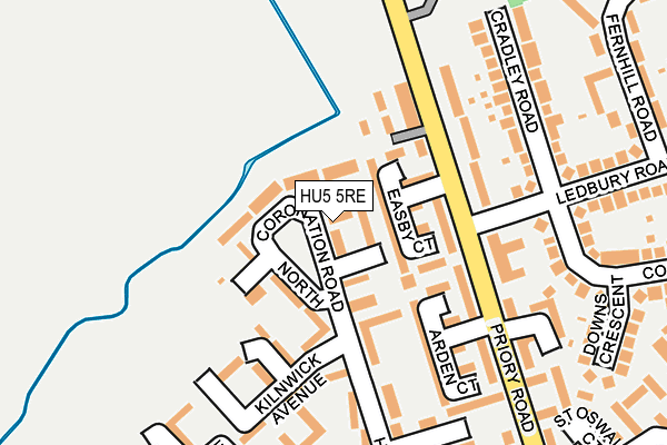 HU5 5RE map - OS OpenMap – Local (Ordnance Survey) HU5 5RE map - OS OpenMap – Local (Ordnance Survey)