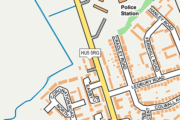 HU5 5RG map - OS OpenMap – Local (Ordnance Survey) HU5 5RG map - OS OpenMap – Local (Ordnance Survey)