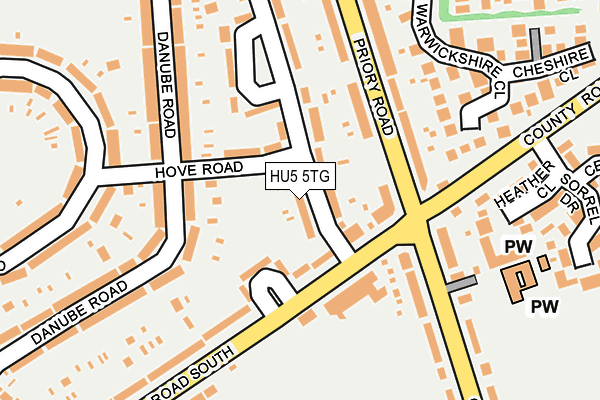 HU5 5TG map - OS OpenMap – Local (Ordnance Survey) HU5 5TG map - OS OpenMap – Local (Ordnance Survey)