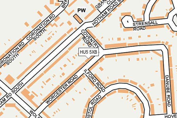HU5 5XB map - OS OpenMap – Local (Ordnance Survey) HU5 5XB map - OS OpenMap – Local (Ordnance Survey)