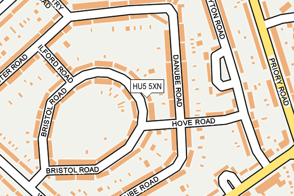 HU5 5XN map - OS OpenMap – Local (Ordnance Survey) HU5 5XN map - OS OpenMap – Local (Ordnance Survey)