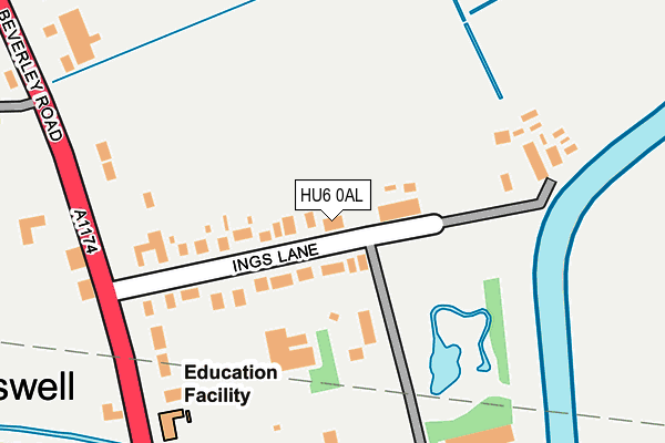 HU6 0AL map - OS OpenMap – Local (Ordnance Survey) HU6 0AL map - OS OpenMap – Local (Ordnance Survey)