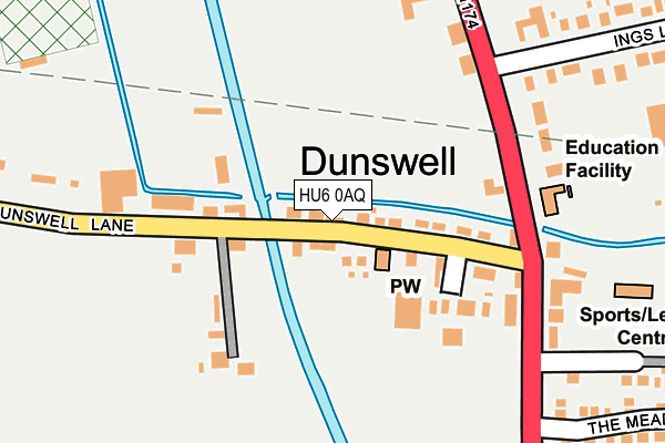 HU6 0AQ map - OS OpenMap – Local (Ordnance Survey) HU6 0AQ map - OS OpenMap – Local (Ordnance Survey)