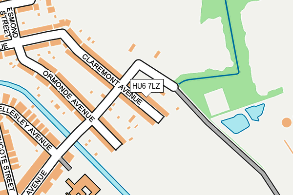 HU6 7LZ map - OS OpenMap – Local (Ordnance Survey) HU6 7LZ map - OS OpenMap – Local (Ordnance Survey)