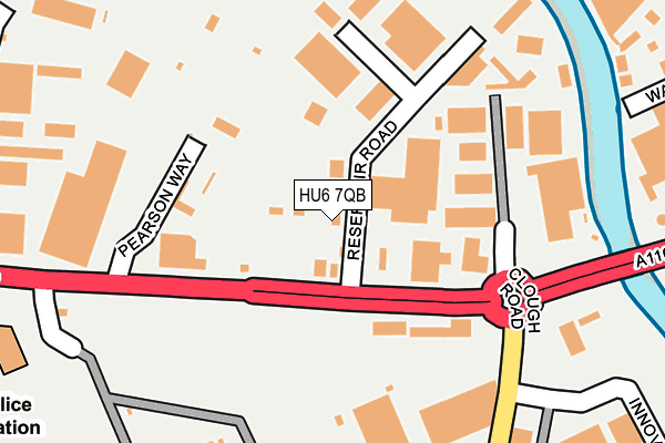 HU6 7QB map - OS OpenMap – Local (Ordnance Survey) HU6 7QB map - OS OpenMap – Local (Ordnance Survey)