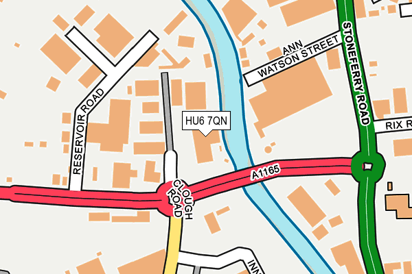 HU6 7QN map - OS OpenMap – Local (Ordnance Survey) HU6 7QN map - OS OpenMap – Local (Ordnance Survey)